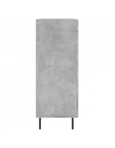 Credenza Grigio Cemento 69,5x34x90 cm in Legno Multistrato