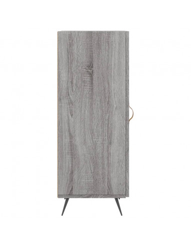 Credenza Grigio Sonoma 34,5x34x90 cm in Legno Multistrato