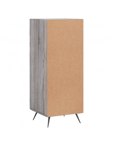 Credenza Grigio Sonoma 34,5x34x90 cm in Legno Multistrato