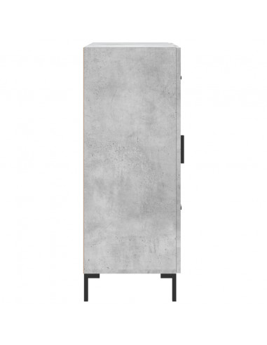 Credenza Grigio Cemento 69,5x34x90 cm in Legno Multistrato