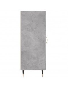 Credenza Grigio Cemento 34,5x34x90 cm in Legno Multistrato 2