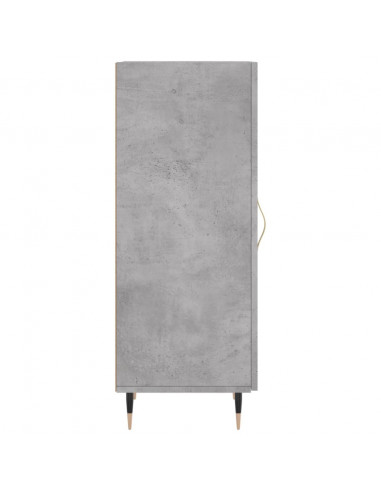 Credenza Grigio Cemento 34,5x34x90 cm in Legno Multistrato