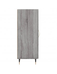 Credenza Grigio Sonoma 34,5x34x90 cm in Legno Multistrato 2