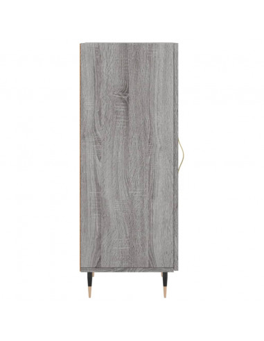 Credenza Grigio Sonoma 34,5x34x90 cm in Legno Multistrato