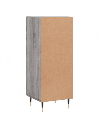 Credenza Grigio Sonoma 34,5x34x90 cm in Legno Multistrato