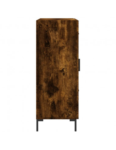 Credenza Rovere Fumo 69,5x34x90 cm in Legno Multistrato