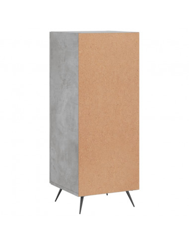 Credenza Grigio Cemento 34,5x34x90 cm in Legno Multistrato