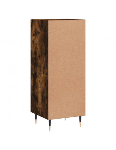 Credenza Rovere Fumo 34,5x34x90 cm in Legno Multistrato