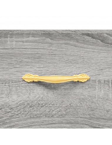 Credenza Grigio Sonoma 69,5x34x180 cm in Legno Multistrato