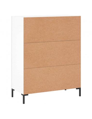 Credenza Bianca 69,5x34x90 cm in Legno Multistrato