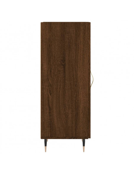 Credenza Rovere Marrone 34,5x34x90 cm in Legno Multistrato