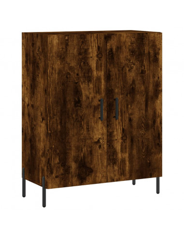 Credenza Rovere Fumo  69,5x34x180 cm in Legno Multistrato