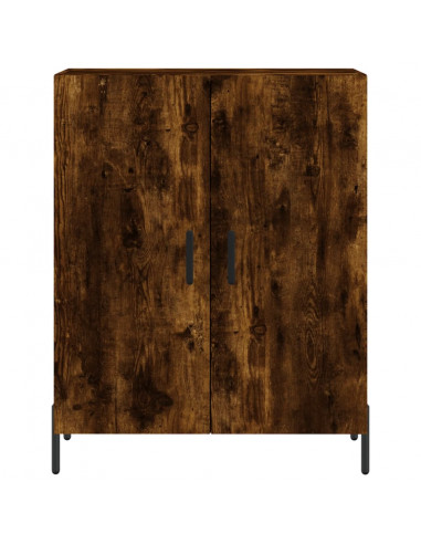 Credenza Rovere Fumo  69,5x34x180 cm in Legno Multistrato