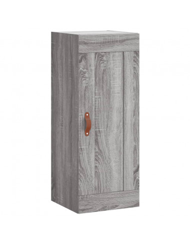 Credenza Grigio Sonoma 34,5x34x180 cm in Legno Multistrato