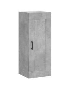 Credenza Grigio Cemento 34,5x34x180 cm in Legno Multistrato 2