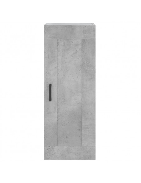 Credenza Grigio Cemento 34,5x34x180 cm in Legno Multistrato
