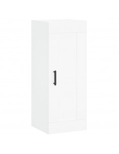 Credenza Bianca 34,5x34x180 cm in Legno Multistrato 2