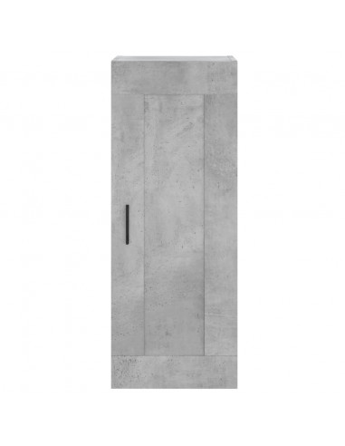 Credenza Grigio Cemento 34,5x34x180 cm in Legno Multistrato