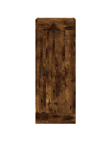 Credenza Rovere Fumo 34,5x34x180 cm in Legno Multistrato