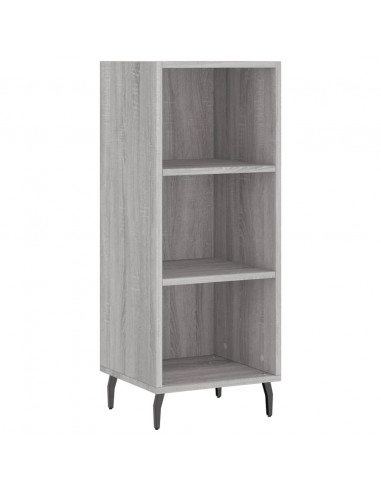 Credenza Grigio Sonoma 34,5x34x180 cm in Legno Multistrato
