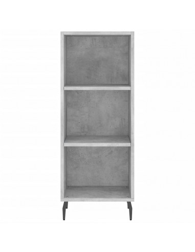 Credenza Grigio Cemento 34,5x34x180 cm in Legno Multistrato
