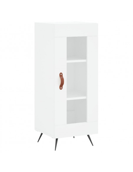 Credenza Bianca 34,5x34x180 cm in Legno Multistrato
