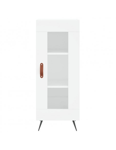 Credenza Bianca 34,5x34x180 cm in Legno Multistrato