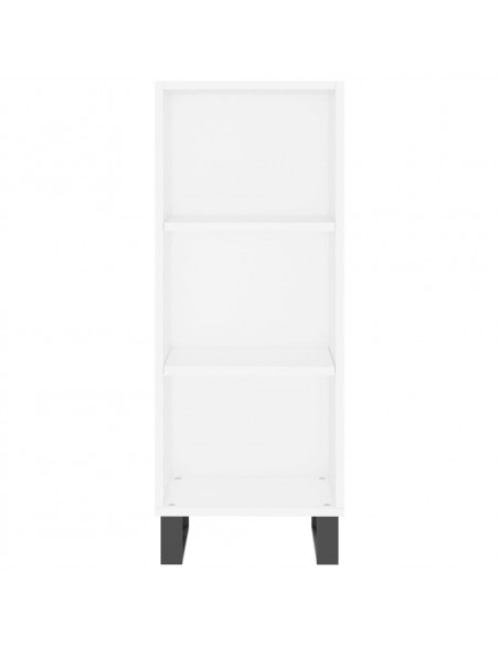 Credenza Bianca 34,5x34x180 cm in Legno Multistrato