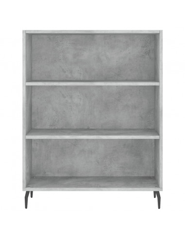 Credenza Grigio Cemento 69,5x34x180 cm in Legno Multistrato