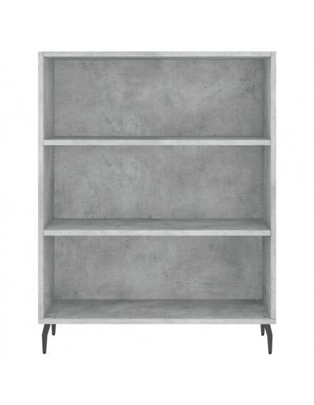 Credenza Grigio Cemento 69,5x34x180 cm in Legno Multistrato