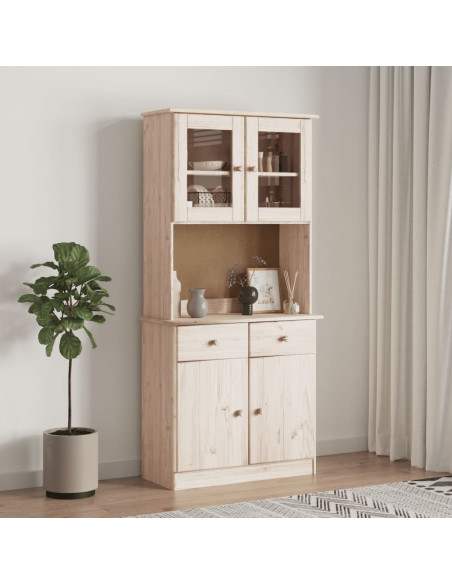 Piano Comò ALTA 77x30x92 cm in Legno Massello di Pino