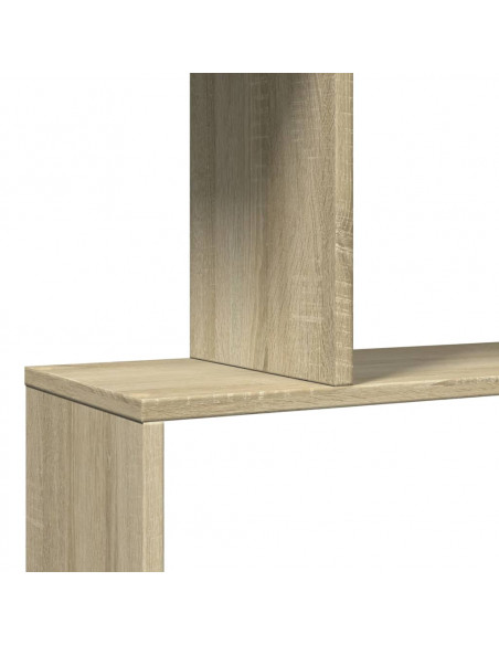 Libreria Divisorio 3 Ripiani Sonoma 70x24x97 cm in Truciolato