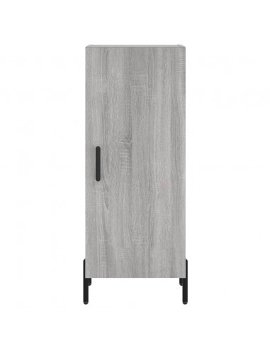 Credenza Grigio Sonoma 34,5x34x180 cm in Legno Multistrato