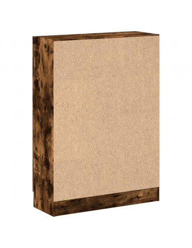 Libreria Rovere Fumo 82,5x30,5x115 cm in Legno Multistrato