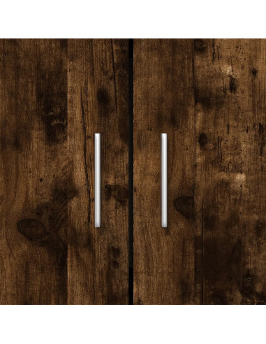 Libreria Rovere Fumo 82,5x30,5x115 cm in Legno Multistrato