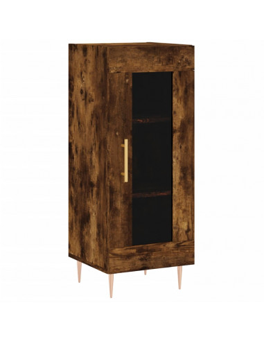 Credenza Rovere Fumo 34,5x34x180 cm in Legno Multistrato