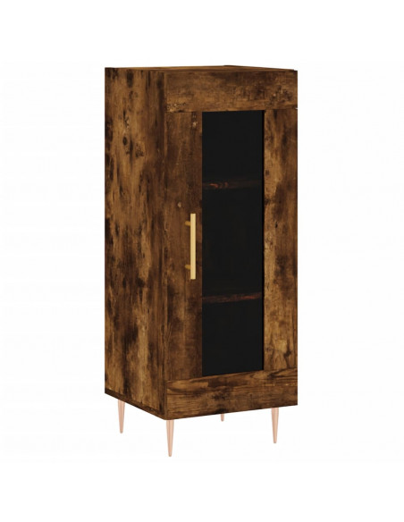 Credenza Rovere Fumo 34,5x34x180 cm in Legno Multistrato