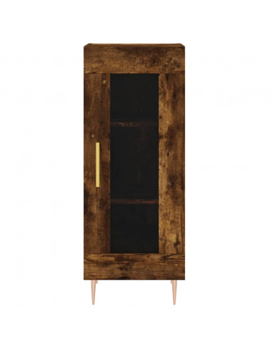 Credenza Rovere Fumo 34,5x34x180 cm in Legno Multistrato