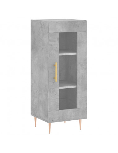 Credenza Grigio Cemento 34,5x34x180 cm in Legno Multistrato