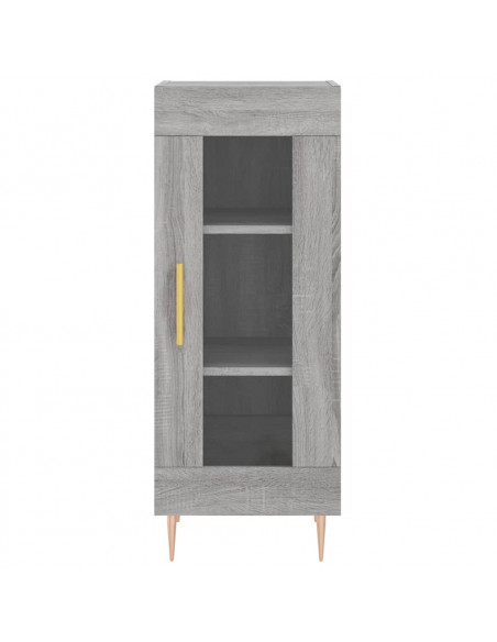 Credenza Grigio Sonoma 34,5x34x180 cm in Legno Multistrato