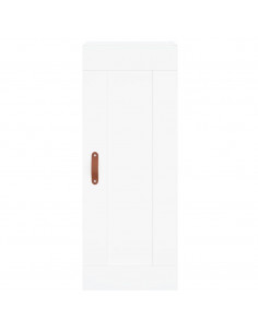 Credenza Bianca 34,5x34x180 cm in Legno Multistrato 2