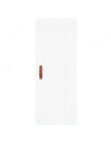 Credenza Bianca 34,5x34x180 cm in Legno Multistrato