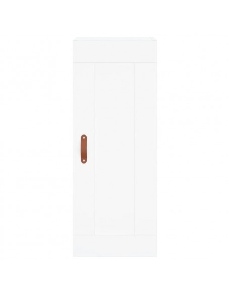 Credenza Bianca 34,5x34x180 cm in Legno Multistrato