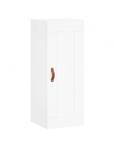 Credenza Bianca 34,5x34x180 cm in Legno Multistrato