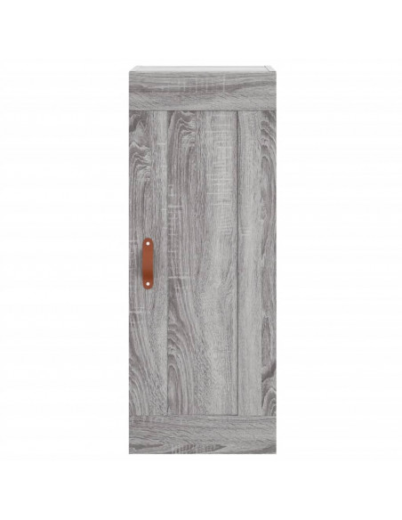 Credenza Grigio Sonoma 34,5x34x180 cm in Legno Multistrato