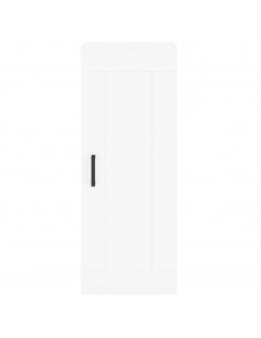 Credenza Bianca 34,5x34x180 cm in Legno Multistrato 2