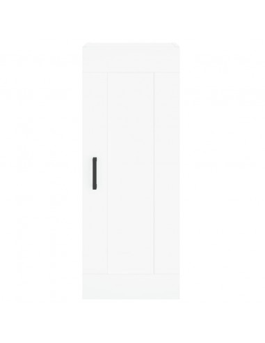 Credenza Bianca 34,5x34x180 cm in Legno Multistrato