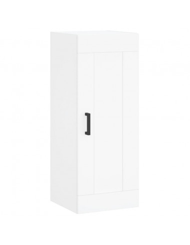 Credenza Bianca 34,5x34x180 cm in Legno Multistrato