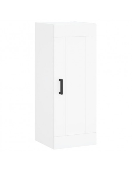 Credenza Bianca 34,5x34x180 cm in Legno Multistrato