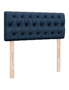Giroletto a Molle con Materasso Blu 120x190 cm in Tessuto 2